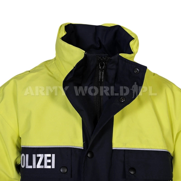 Kurtka Policyjna Holenderska Wattana z Podpinką Granatowo / Żółta Oryginał Demobil BDB