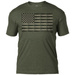 T-shirt Veteran 'Bullet Flag' 7.62 Design Olive (BAT-750HMGN)