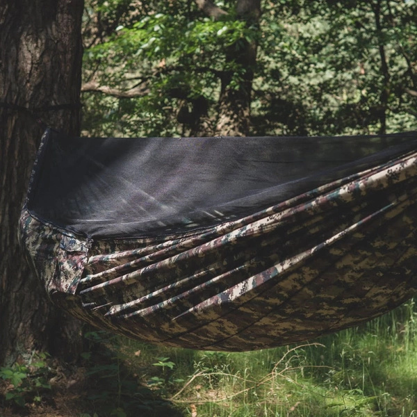 Hamak Lekki Turystyczny Ważka V2 + Moskitiera TigerWood Camo