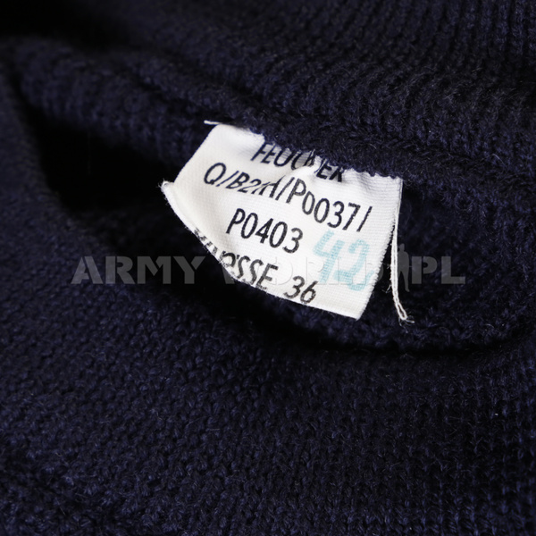 Bundespolizei Police Sweater German Original Navy Blue Surplus Good Condition