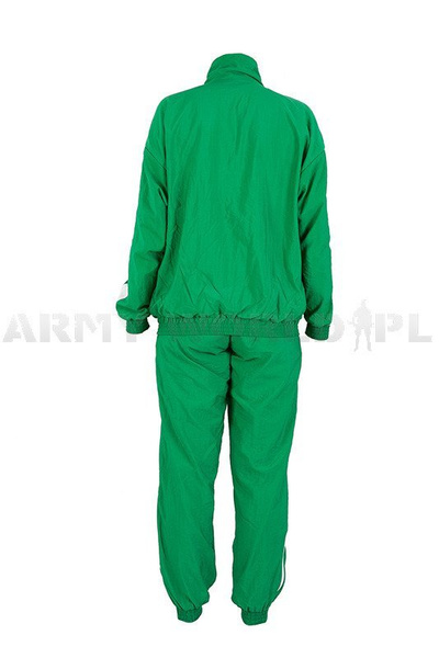 Dres Policyjny Niemiecki Damski Zielony Komplet Bluza + Spodnie Oryginał Demobil DB