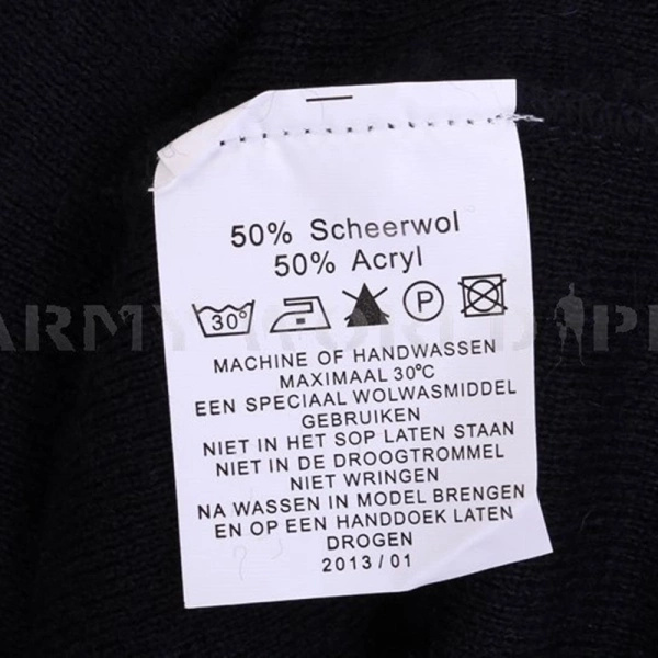 Bezrękawnik Unisex Wełniany Wojskowy Granatowy Oryginał Nowy