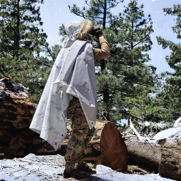 Poncho Technical Soft-Shell Villa Mk3 Hazard4 Scorpion White