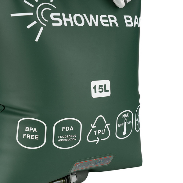 Prysznic Camp Shower Premium 15L TPU Fosco Industries Olive (319452)