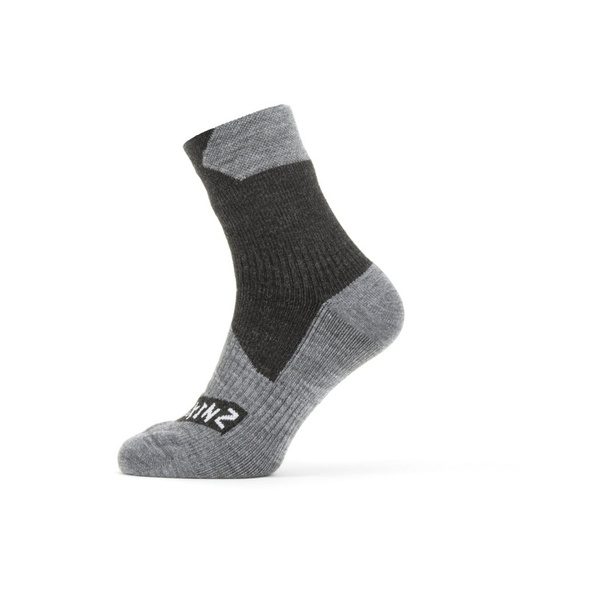 Waterproof Socks Sealskinz All Weather  Ankle Length Black/ Grey (11100060)