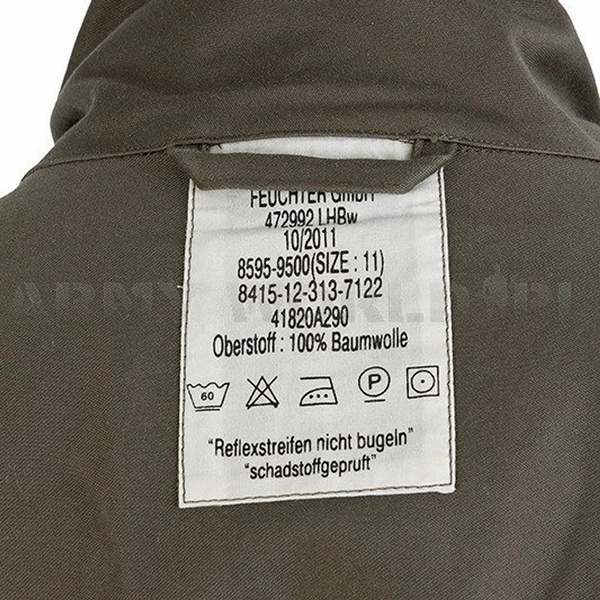 Kombinezon Obsługi Lotnictwa Bundeswehr Olive Oryginał Demobil II Gatunek 