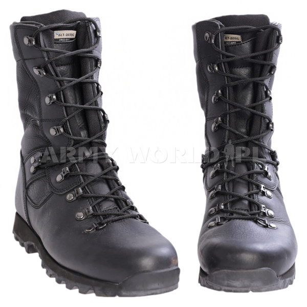 Buty Wojskowe Brytyjskie Skórzane ALT-BERG MKII Microlite Czarne Oryginał Demobil BDB