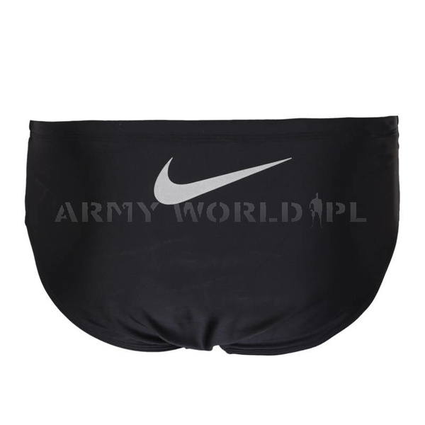 Kąpielówki Slipy Holenderskie NIKE Oryginał Czarne Demobil BDB