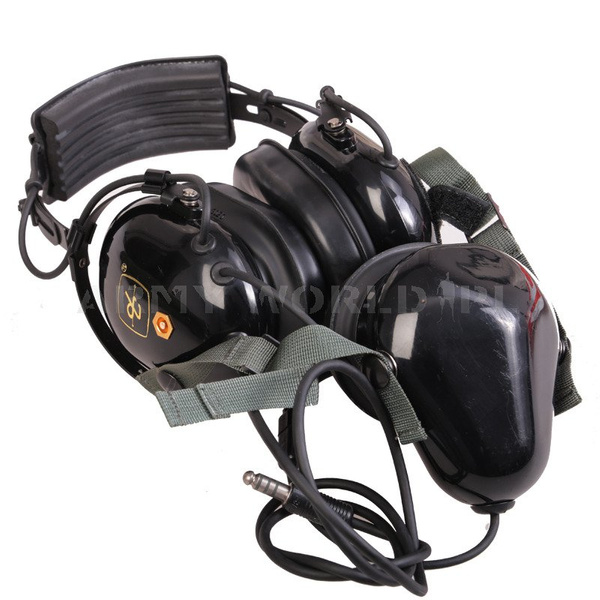 Ochronniki Słuchu / Słuchawki Lotnicze Wojskowe David Clark Czarne Oryginał Demobil BDB