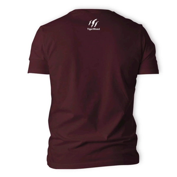T-Shirt Bushcraft Evolution TigerWood Bordowa