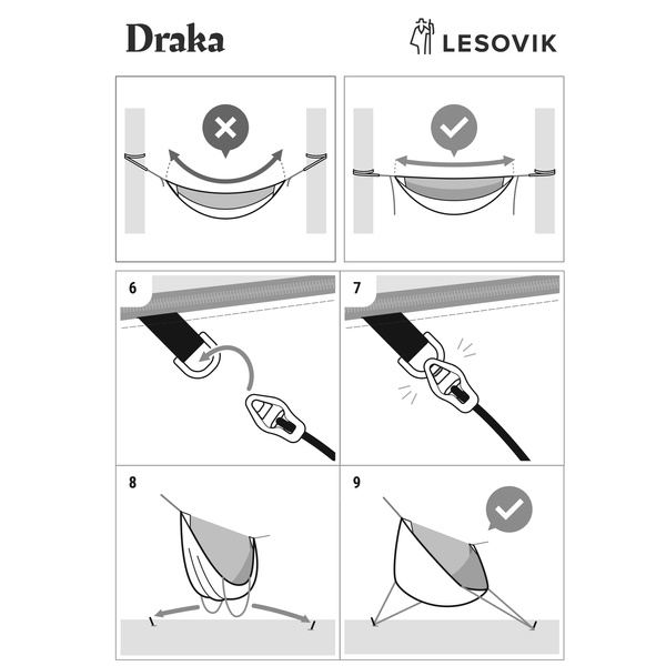 Hamak DRAKA Lesovik Baltic Blue 