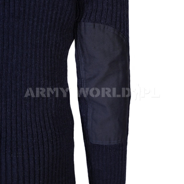 Sweter Wojskowy Brytyjski Jersey Granatowy Oryginał Demobil BDB