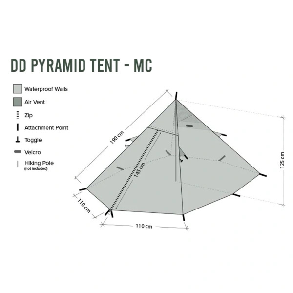 Namiot Pyramid Tent DD Hammocks Multicam