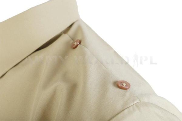 Officer Shirt with long sleeves 310/MON Original Khaki New