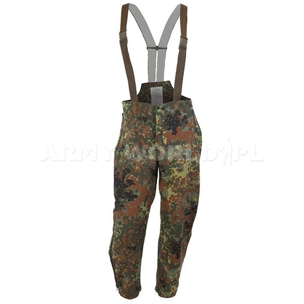 Komplet Gore-Tex Przeciwdeszczowy Wojskowy Bundeswehr Flecktarn Oryginał Demobil II Gatunek