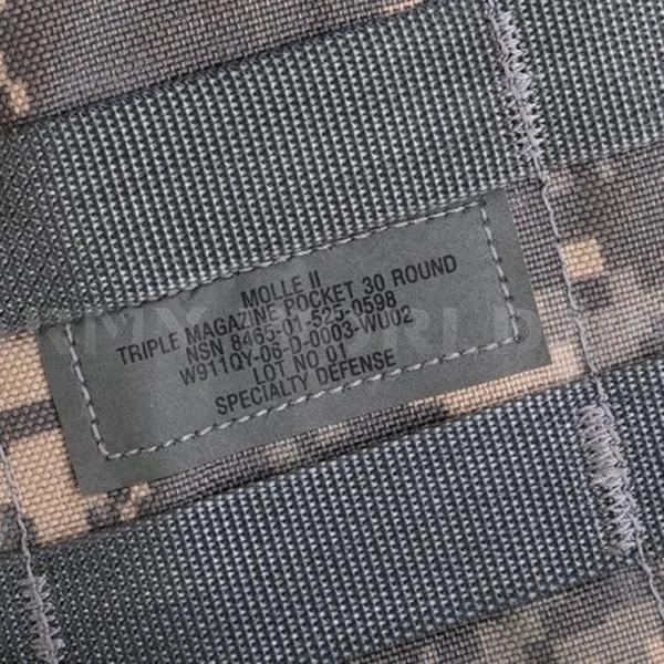 Panel Na Ładownice US Army Molle II Triple Magazine Pocket 30 Round UCP Oryginał Demobil DB