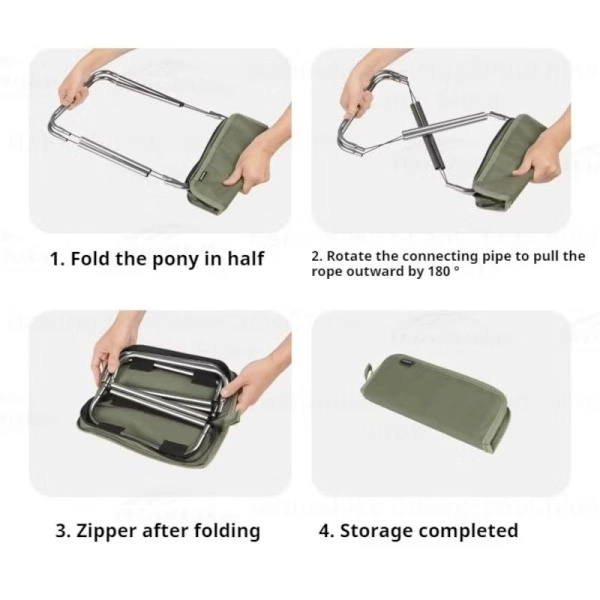 Krzesło Turystyczne XL01 Ultralight Folding Stool Naturehike Czarne (CNK2550JJ011)