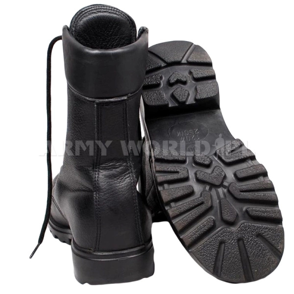 Buty Wojskowe Holenderskie Starszy Model Czarne Oryginał Nowe 