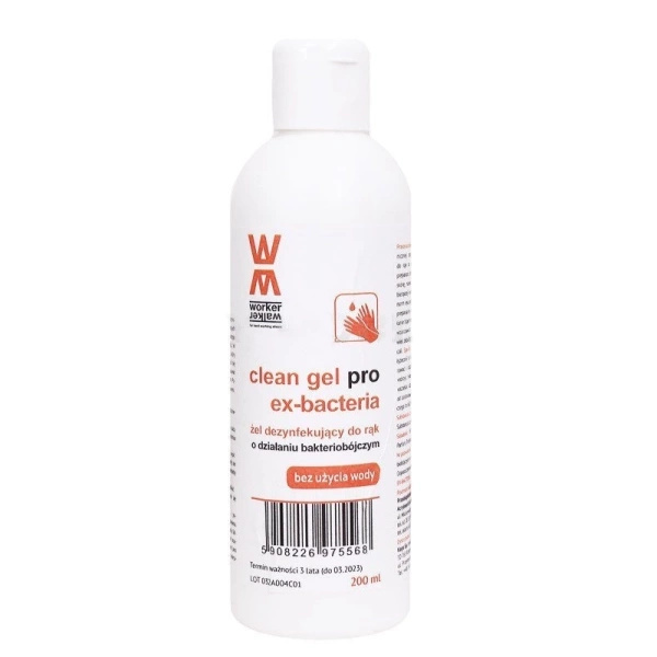 Clean Gel Pro Ex-bacteria / Hand Disinfectant Gel 250 ml