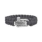 Paracord Survival Bracelet Pentagon 2. Wolf Grey New