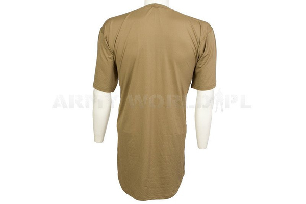 T-shirt Brytyjski Termoaktywny Coolmax Oryginał Base Layer Lightweight Coyote Oryginał Demobil DB