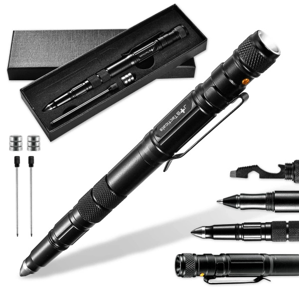 Kubotan 8w1 Długopis Taktyczny JB Tacticals Czarny