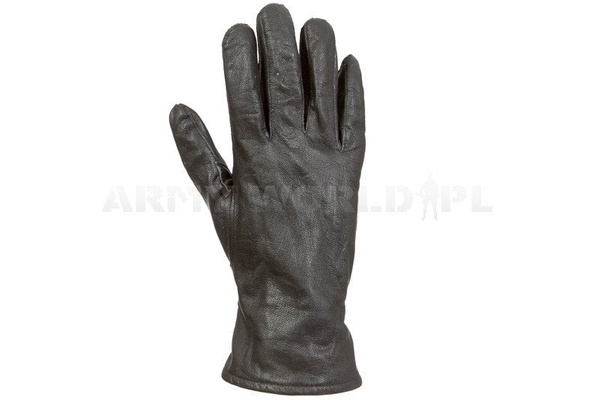 Leather Gloves With Snap Dutch Black Original Used