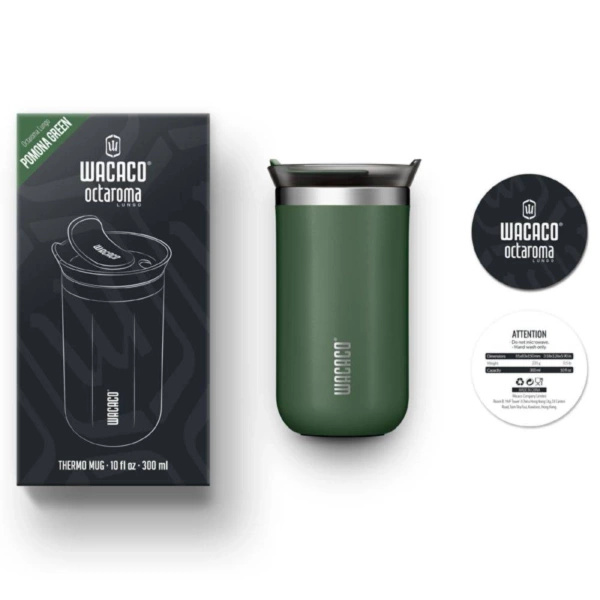 Kubek Termiczny Turystyczny Octaroma Lungo 300 ml Wacaco Pomona Green