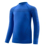 Bluza Termoaktywna Dziecięca Thermo Kids Brubeck Niebieska (LS1611)