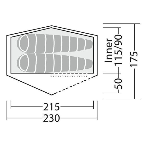 Namiot 2 - osobowy Starlight 2 EXP Robens Green (130404)