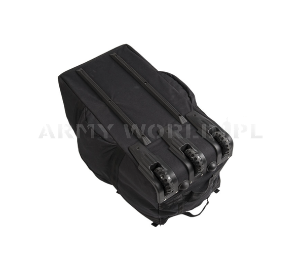 Combat Duffle Bag / Backpack With Wheels Mil-tec Black