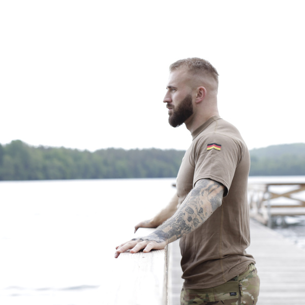 T-shirt Bundeswehr Nowy Model Khaki Oryginał Demobil BDB