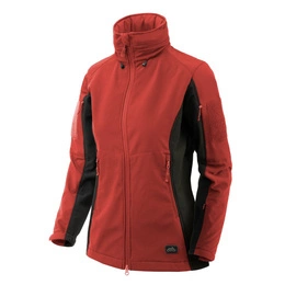 Kurtka Damska Helikon-Tex Gunfighter Shark Skin Windblocker Crimson Sky / Czarna (KU-WWH-NL-8301A)