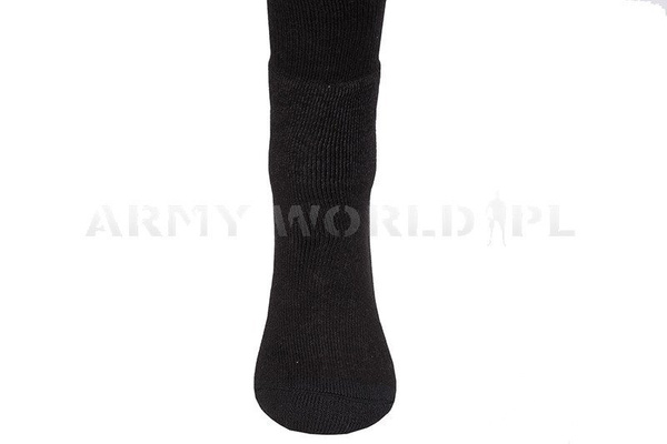 Skarpety Wojskowe Czarne Pasek Czerwony Oryginał Demobil BDB