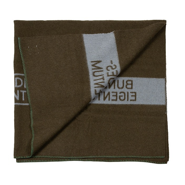 Military Woollen Blanket Bundeswehr Olive / Grey Original New