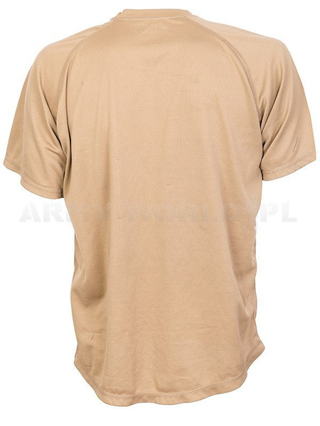 T-shirt Termoaktywny Coolmax Z Nadrukiem Iron Division Beż Oryginał Demobil DB