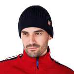 Czapka 100% Wełna Merino (210 g/m²) Fisherman Czarna