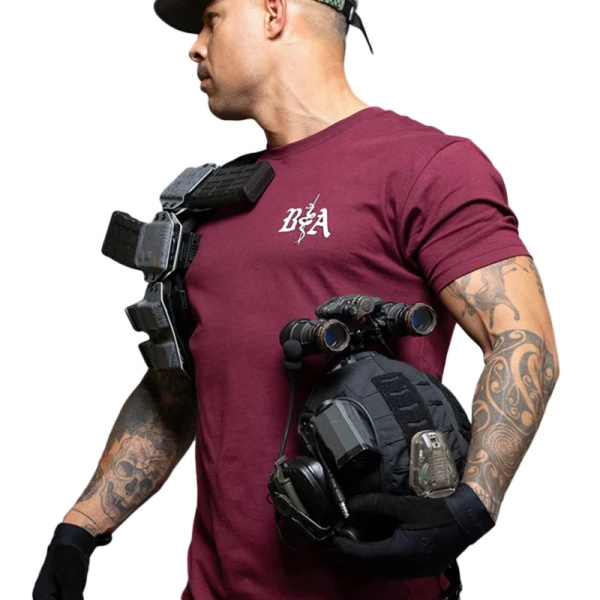 T-Shirt St. Michael Brothers In Arms Bordeaux