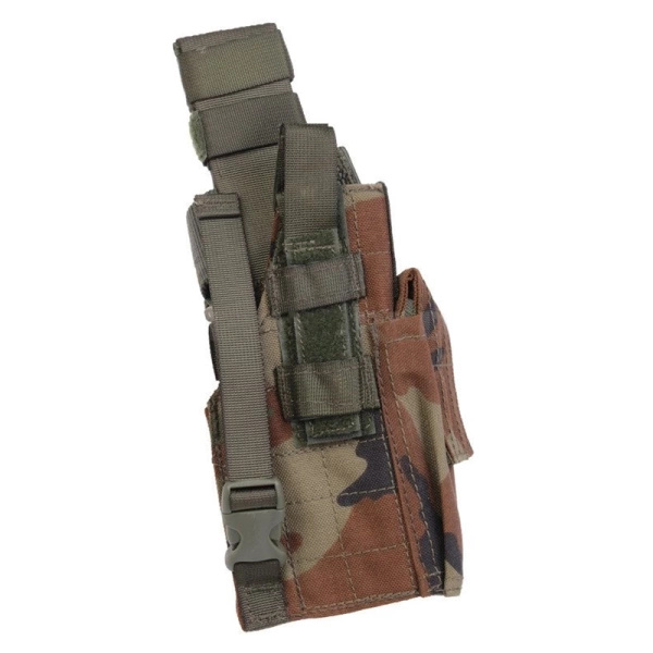 Dutch Military Thigh Gunholster Woodland Right Original Used