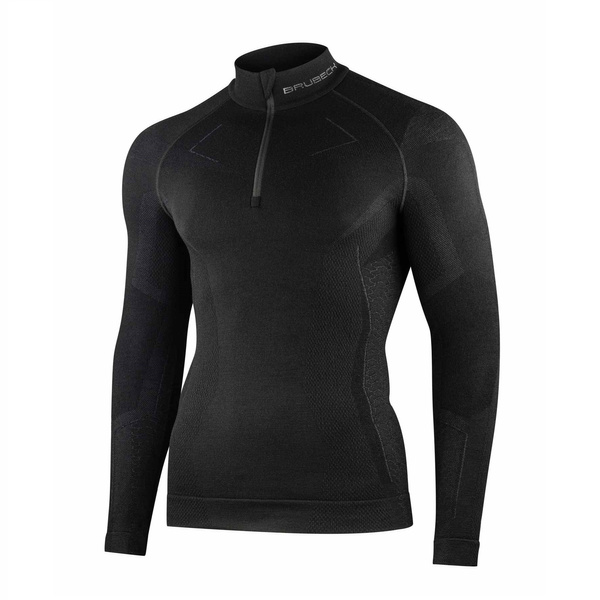 Bluza Męska Extreme MERINO Brubeck Czarna (LS1610)