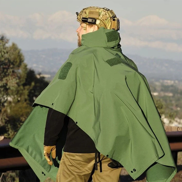 Poncho Technical Soft-Shell Villa Mk2 Hazard4 Olive Green