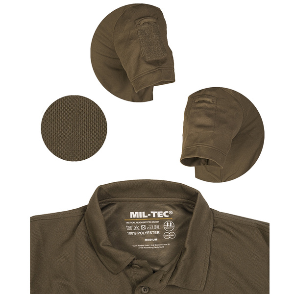 Koszulka Polo Tactical Quick Dry Mil-tec Czarna (10961002)