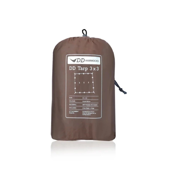 Płachta Biwakowa Tarp 3x3 DD Hammocks Coyote Brown