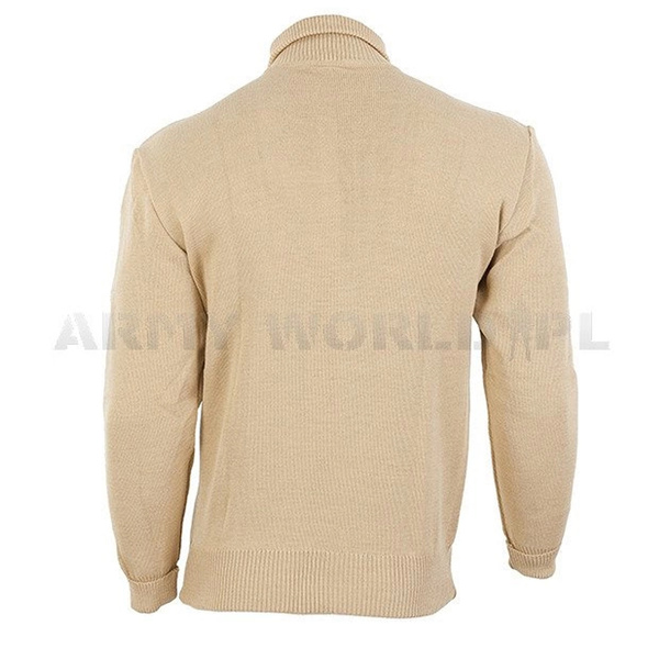 Men's Turtleneck With Zipper Bundespolizei German Cream Original Used