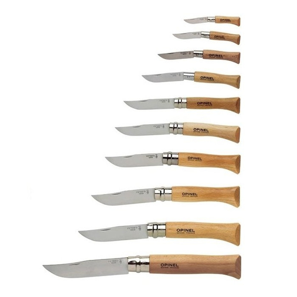 Zestaw Noży 10 szt. Opinel Inox N°02-12 + Skrzynia (001311)