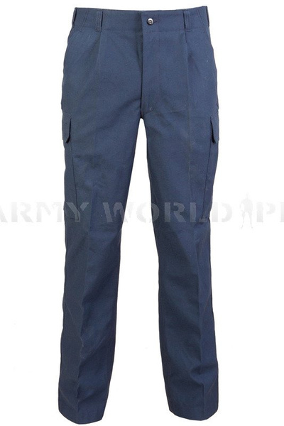 Navy Cargo Pants Nyco German Bundeswehr Dark Blue Original New