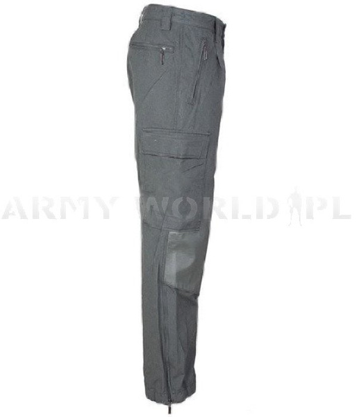 Military Technical Trousers Bundeswehr Flame Resistant TEA Grey Original Used