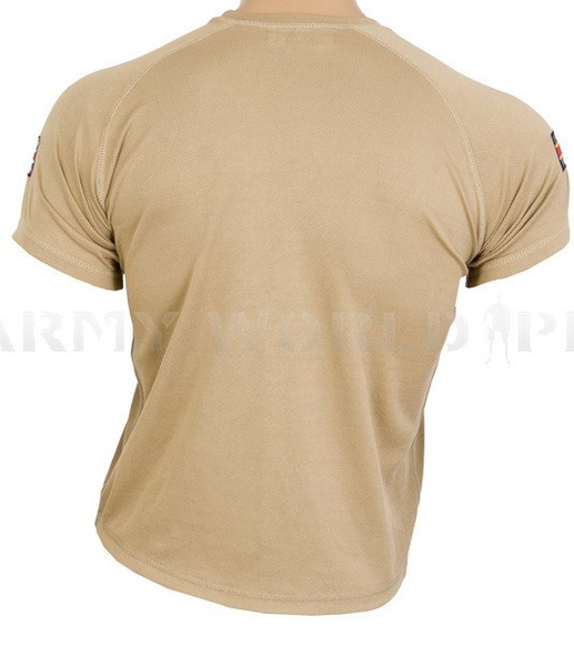 T-shirt Termoaktywny Coolmax Z Nszywką 1st Military Working Dog Regiment Beż Oryginał Demobil DB