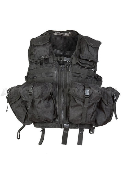 Modular Tactical Vest PAINTBALL Mil-Tec Black New