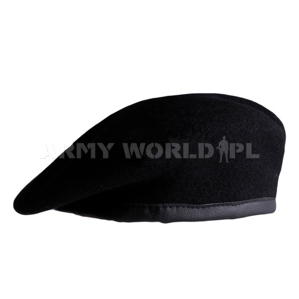 Army Beret Commando Plein Ciel Black Original Used 